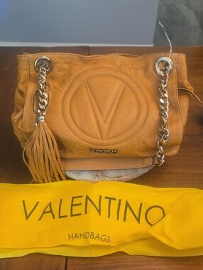 Nwt Valentino Tan Leather Hobo Bag